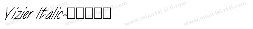 Vizier Italic字体转换